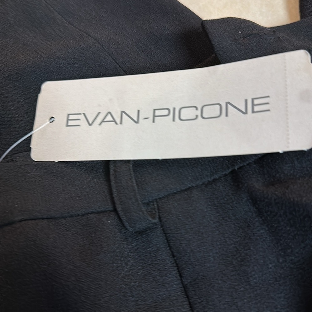 Evan-Picone Best in Black Black Crepe Pleated Front Dress Trousers NWT S4 - Picture 9 of 10
